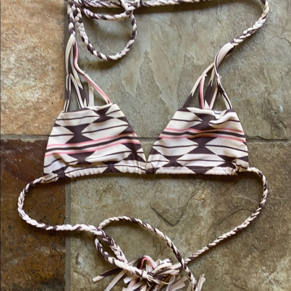 Acacia Swimwear Bikini Top in Native Print